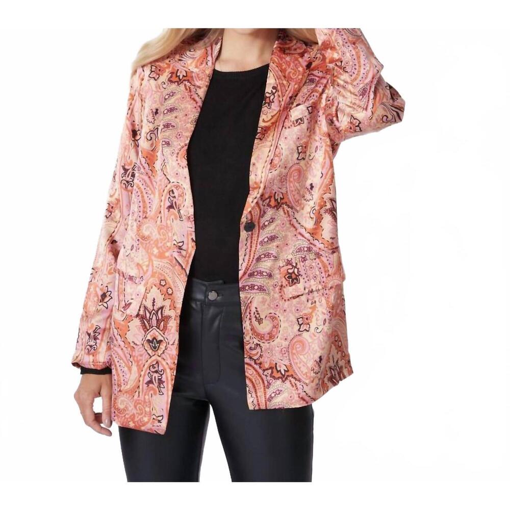 NEW ESQUALO ebba blazer in expression print